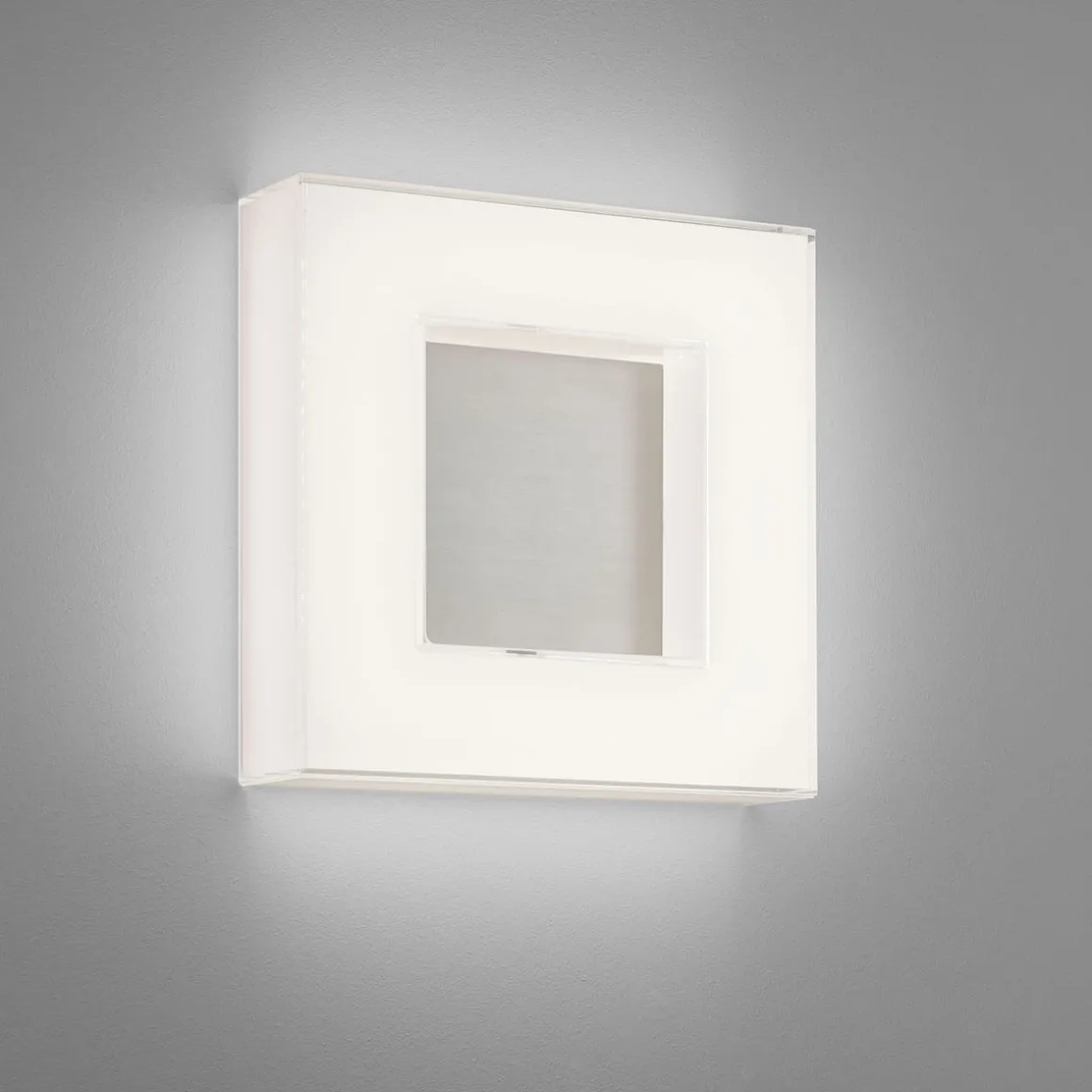 Helestra Cosi LED Wand- / Deckenleuchte, 30 x 30 cm