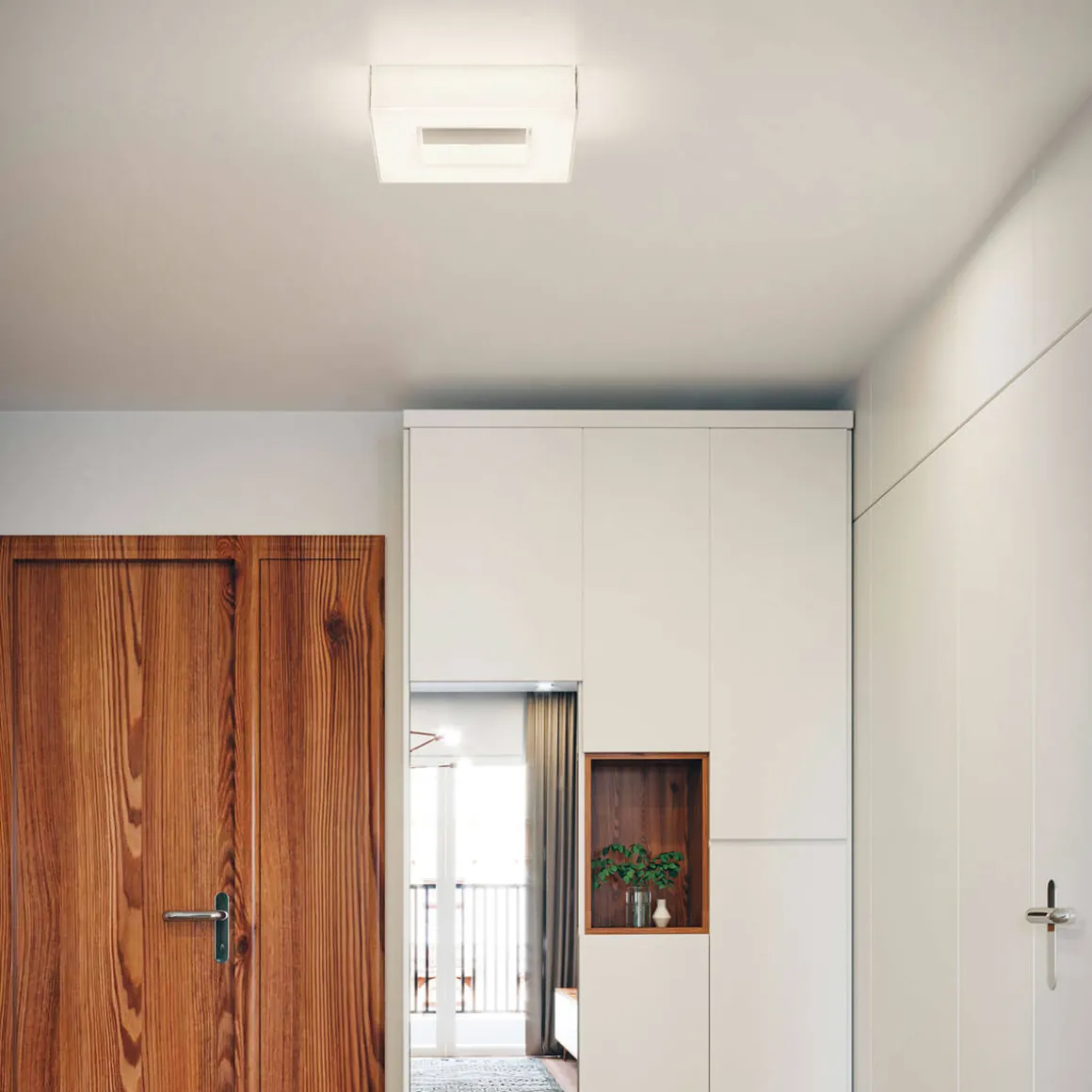 Helestra Cosi LED Wand- / Deckenleuchte, 30 x 30 cm