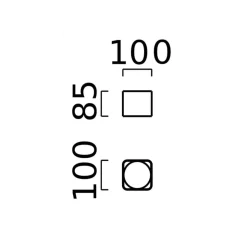 Helestra Dora LED Deckenleuchte, eckig