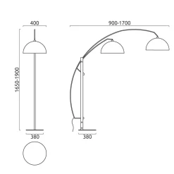 Helestra Doro Bogenleuchte
