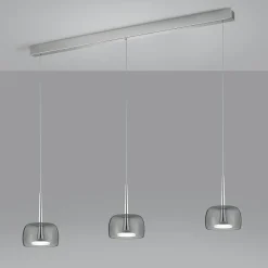 Helestra Flute LED Pendelleuchte, 3-flg., mit Casambi-Modul