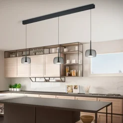 Helestra Flute LED Pendelleuchte, 3-flg., mit Casambi-Modul