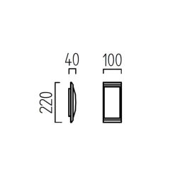 Helestra Kapo LED Außenwandleuchte
