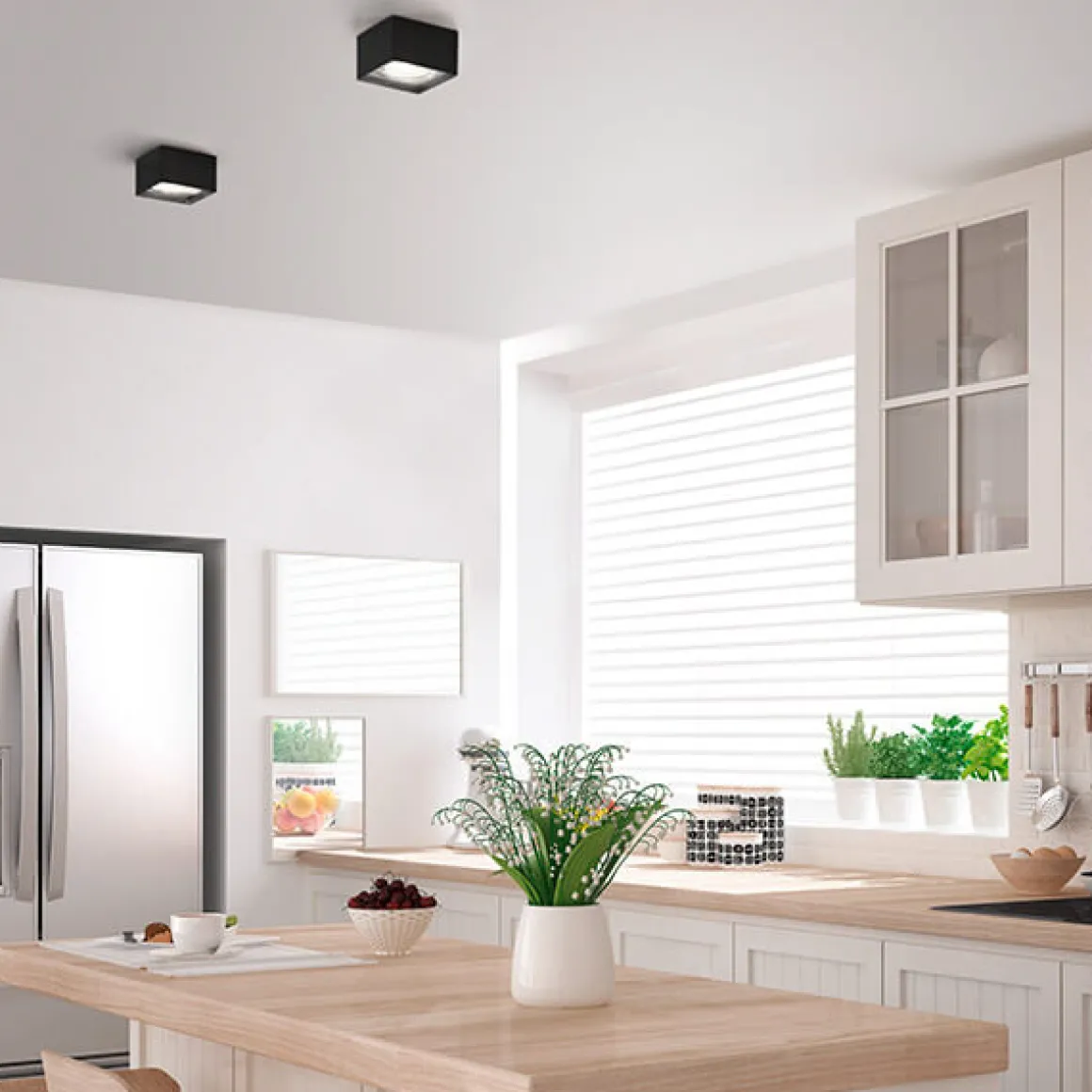 Helestra Kari LED Deckenleuchte, eckig