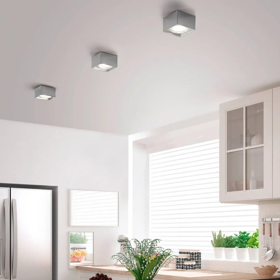 Helestra Kari LED Deckenleuchte, eckig