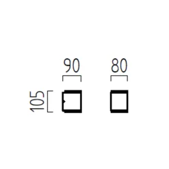 Helestra Kibo LED Außenwandleuchte