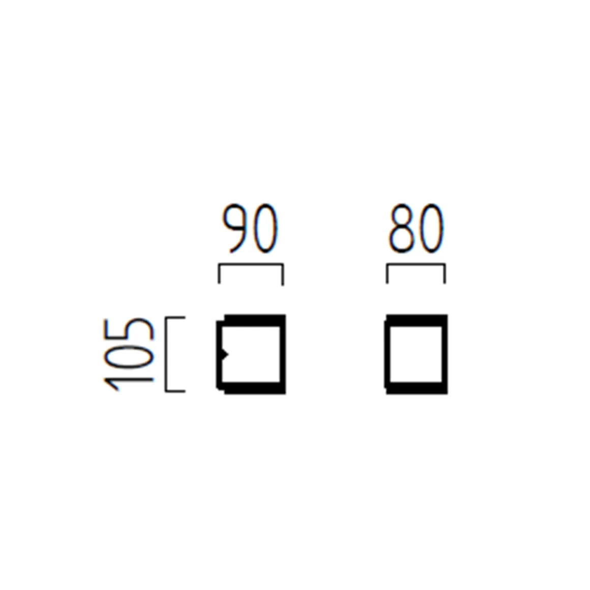 Helestra Kibo LED Außenwandleuchte