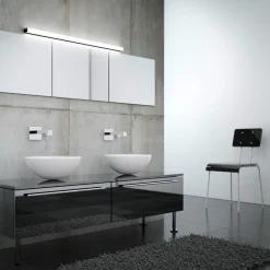 Helestra Lado LED Wand- / Spiegelleuchte, schwarz matt