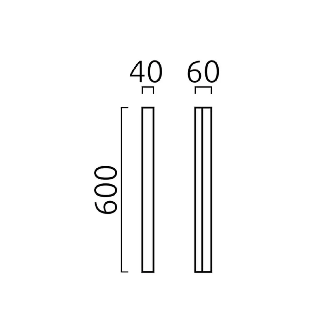 Helestra Lado LED Wand- / Spiegelleuchte, schwarz matt