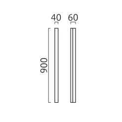 Helestra Lado LED Wand- / Spiegelleuchte, schwarz matt