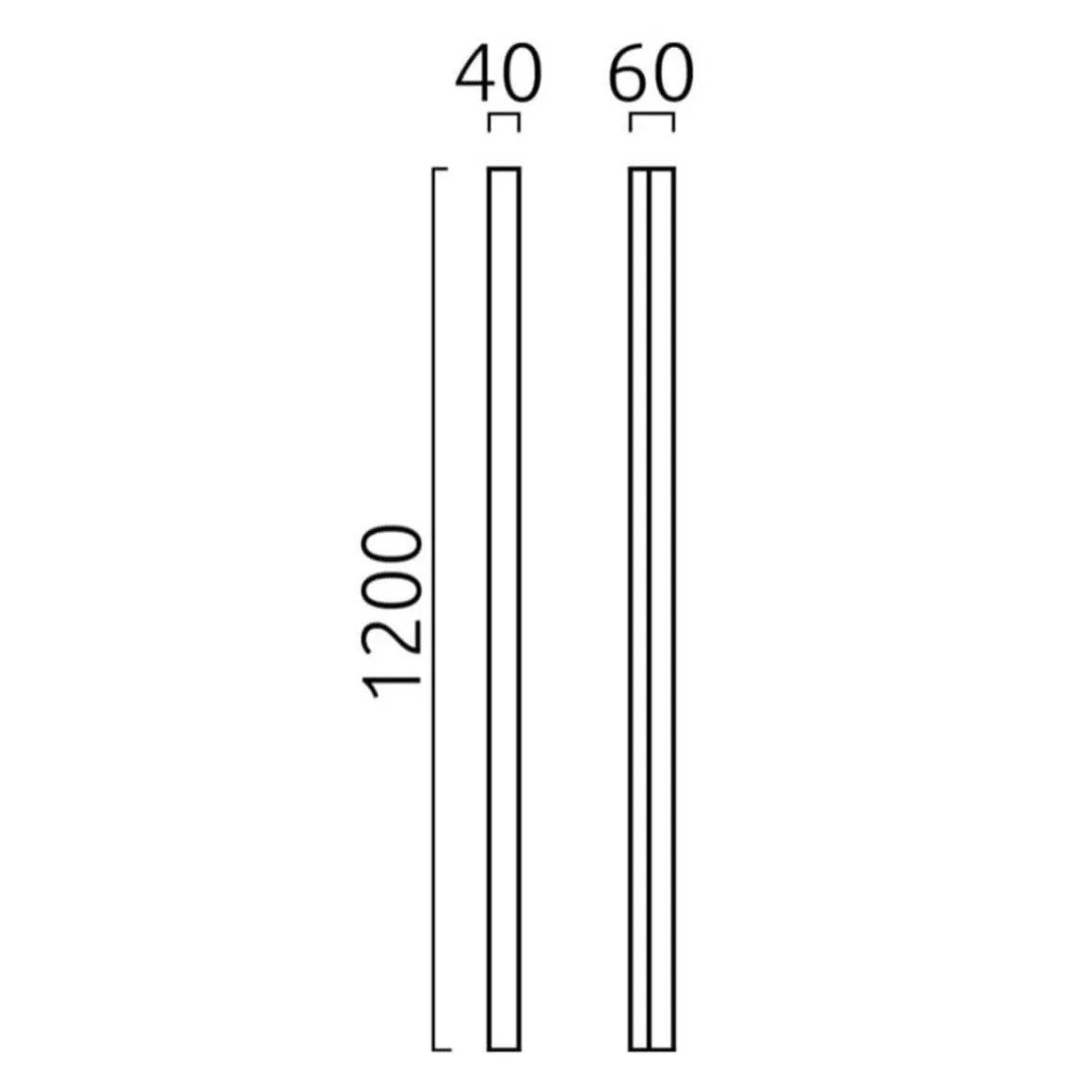 Helestra Lado LED Wand- / Spiegelleuchte, schwarz matt