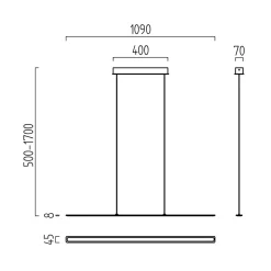 Helestra Lexx LED Pendelleuchte