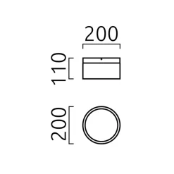 Helestra Liv LED Deckenleuchte