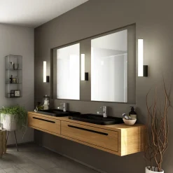 Helestra Loom LED Wand- / Spiegelleuchte, schwarz matt mit CCT