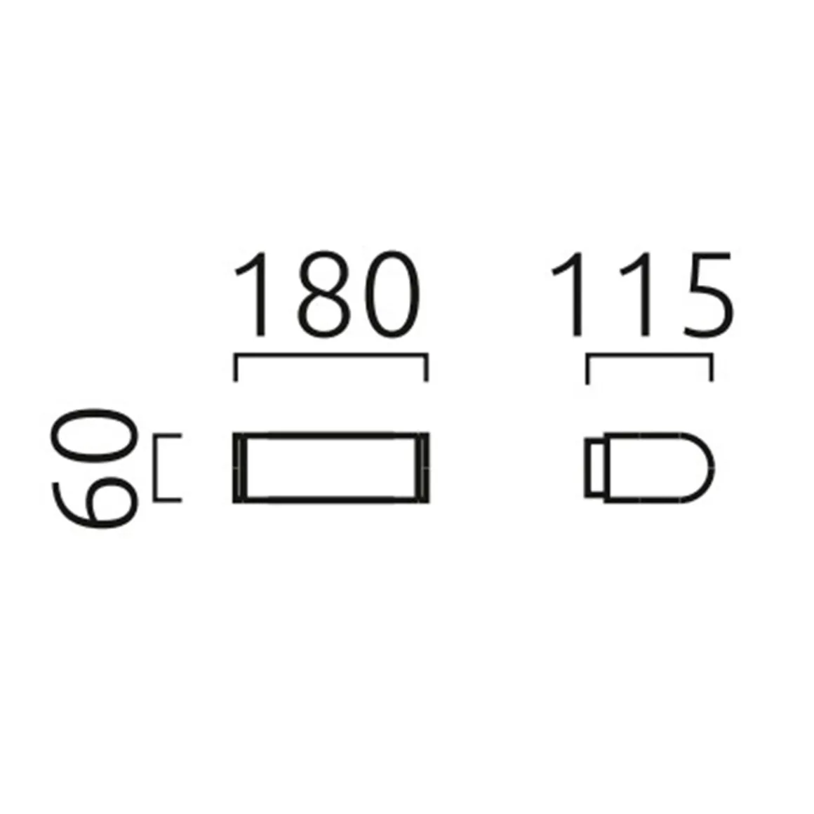 Helestra Luz 44 LED Außenwandleuchte