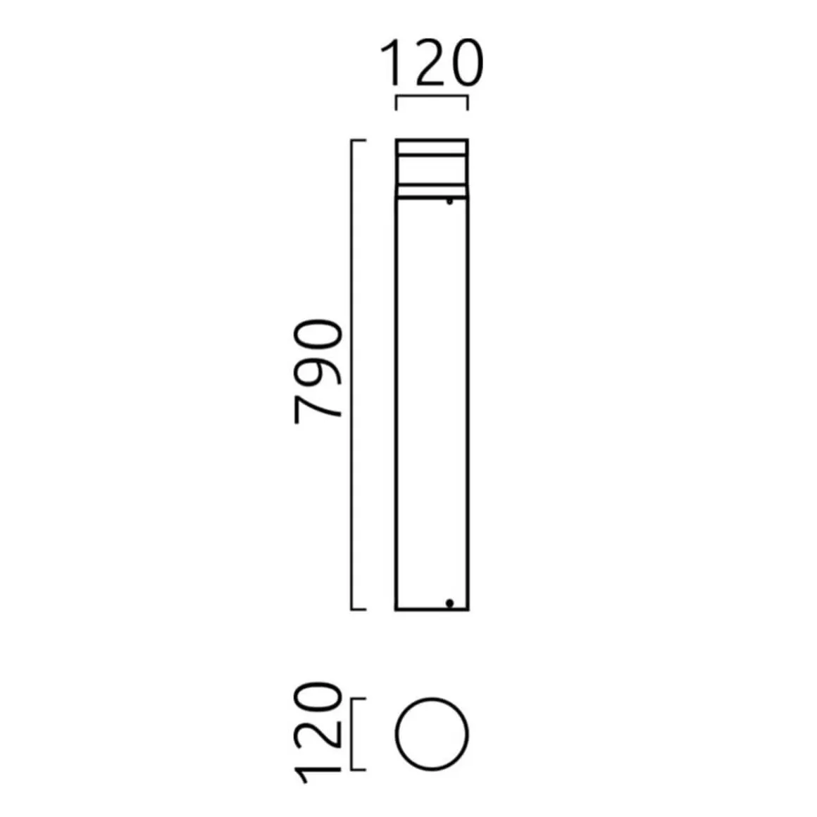 Helestra Mono LED Pollerleuchte
