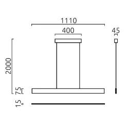 Helestra Nex LED Pendelleuchte