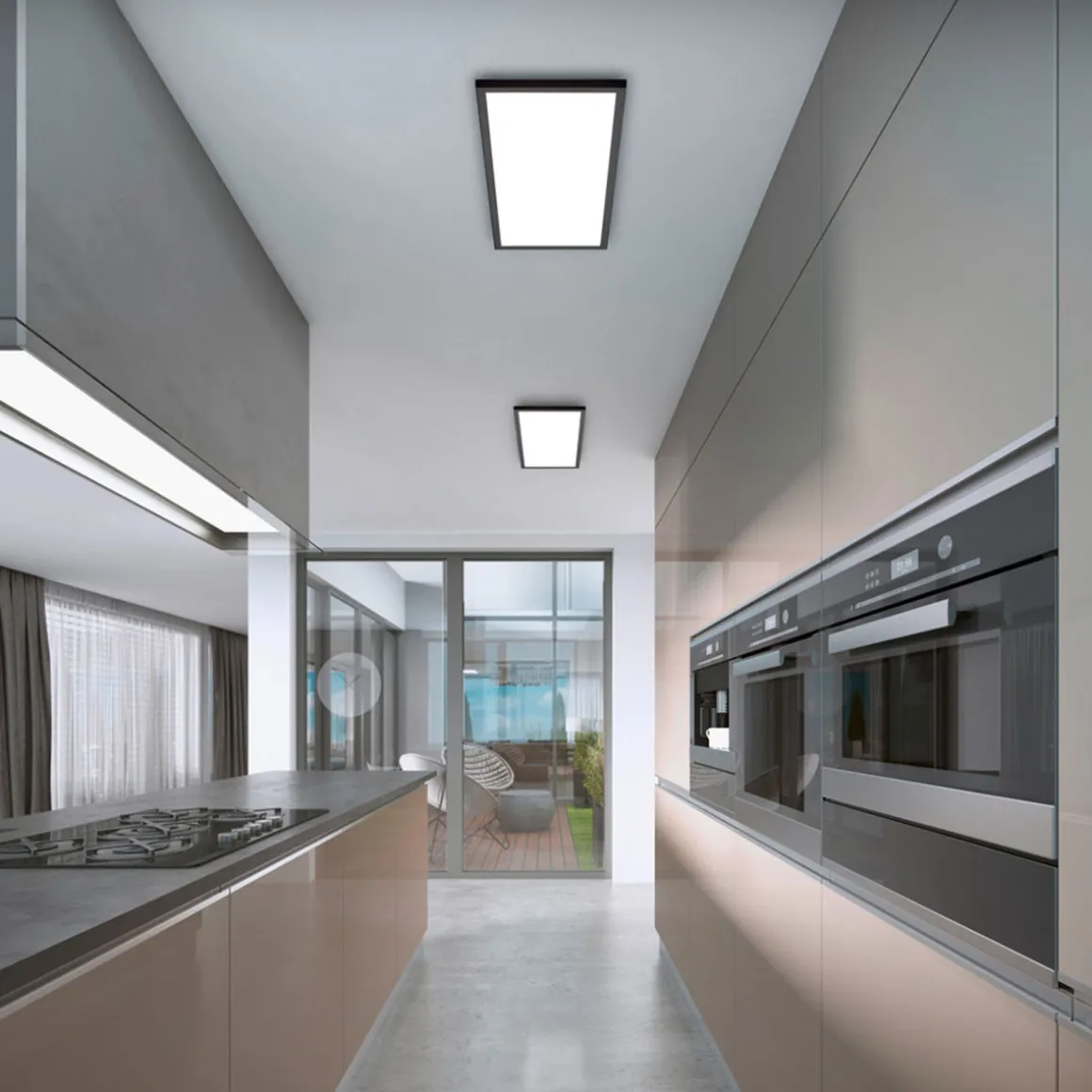 Helestra Rack LED Deckenleuchte, 61 x 26 cm