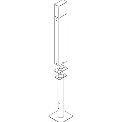 Helestra Skip Adapterplatte für Erdstück A19900, Auslaufmodell