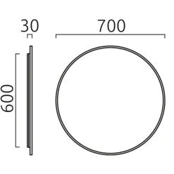 Helestra Vido LED Wandleuchte / Spiegel