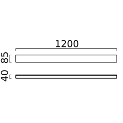 Helestra Vis LED Wand- / Spiegelleuchte