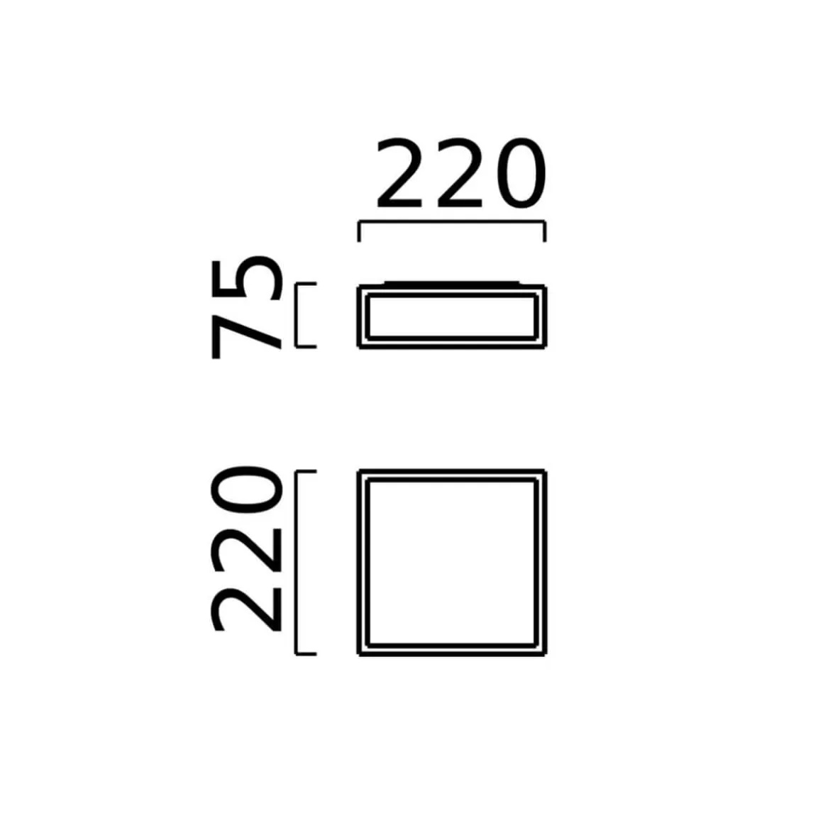 Helestra Zelo LED Deckenleuchte, eckig