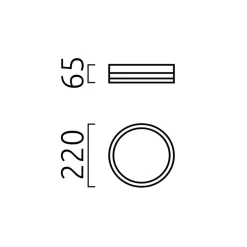 Helestra Zelo LED Deckenleuchte, rund