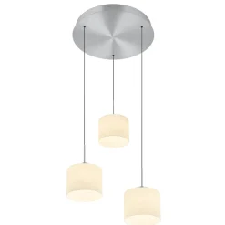 HELL Abby LED Pendelleuchte, 3-flg., mit Rondell