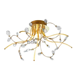 HELL Crystal LED Deckenleuchte, Ø: 54 cm