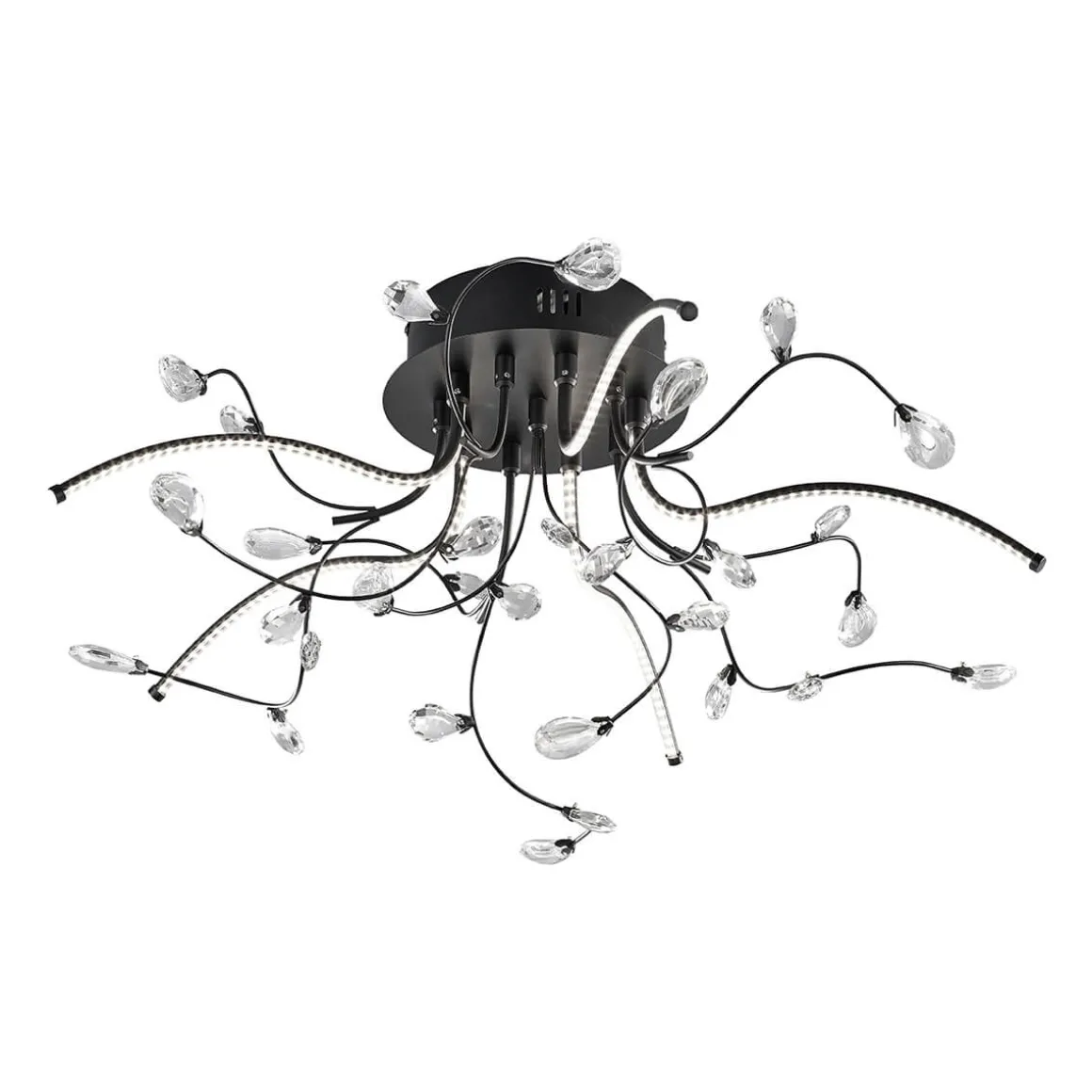 HELL Crystal LED Deckenleuchte, Ø: 54 cm