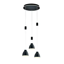 HELL Leni LED Pendelleuchte, 3-flg., mit Rondell