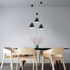 HELL Leni LED Pendelleuchte, 3-flg., mit Rondell