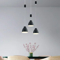 HELL Leni LED Pendelleuchte, 3-flg., mit Rondell