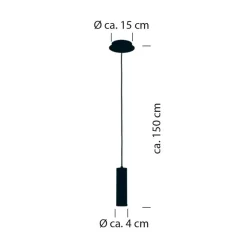 HELL Polo Pendelleuchte, 1-flg., Auslaufmodell