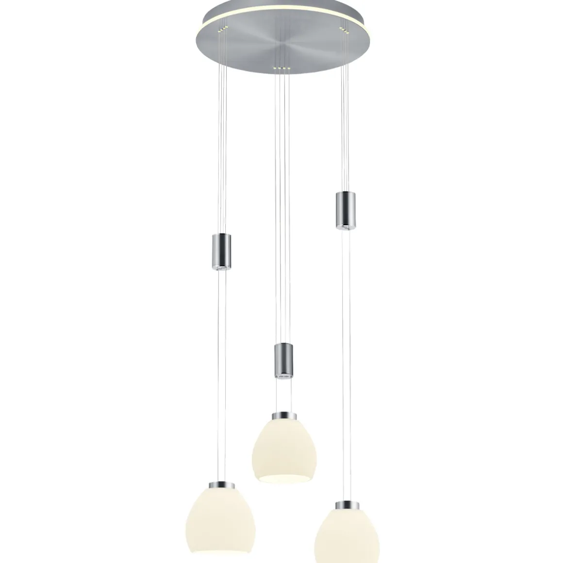 HELL Sam LED Pendelleuchte, 3-flg., mit Rondell