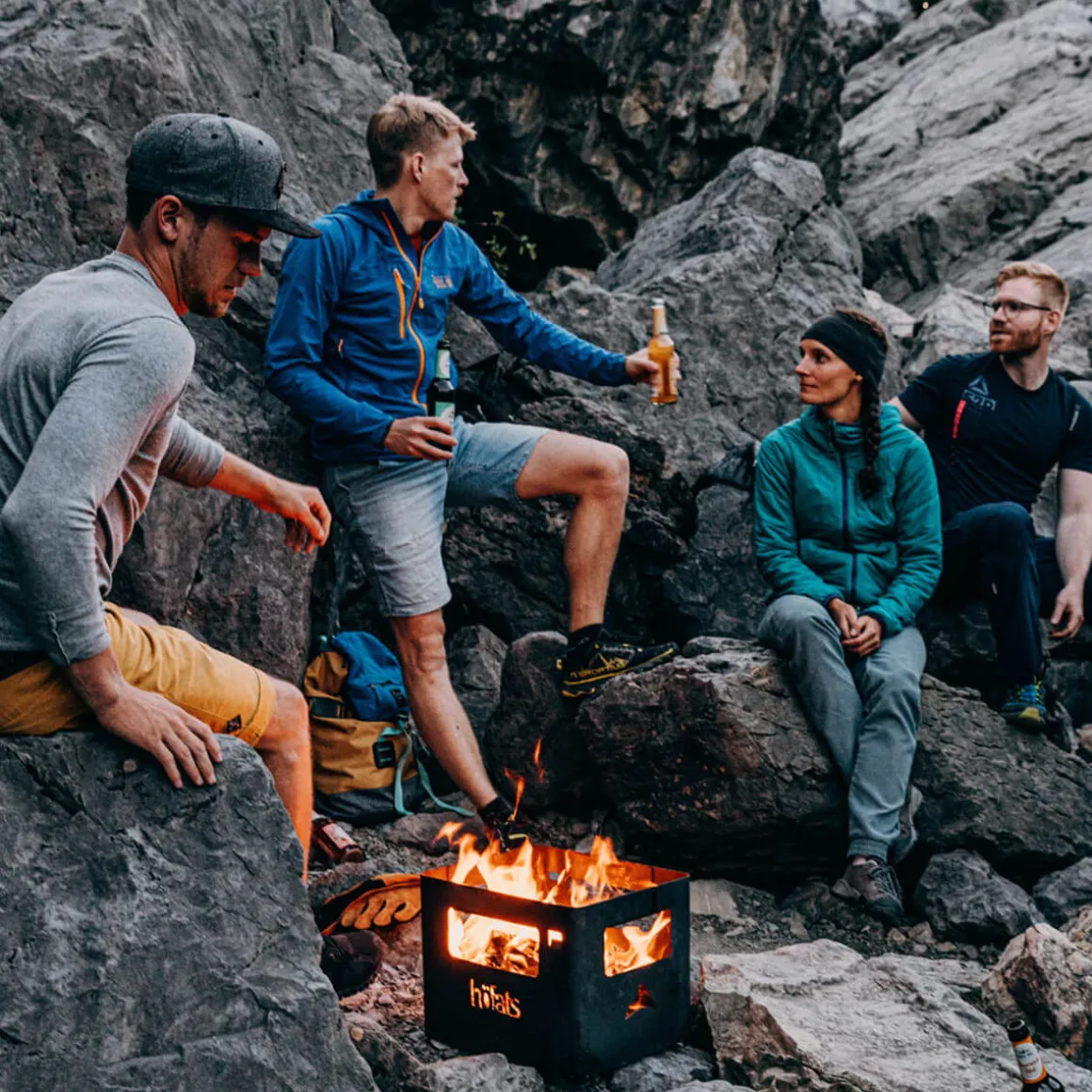 Höfats Beer Box Feuerkorb, Grill & Hocker