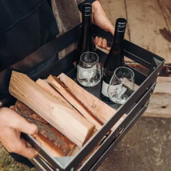 Höfats Crate Feuerkorb, Grill & Hocker