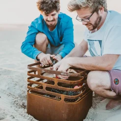 Höfats Cube Feuerkorb, Grill & Hocker