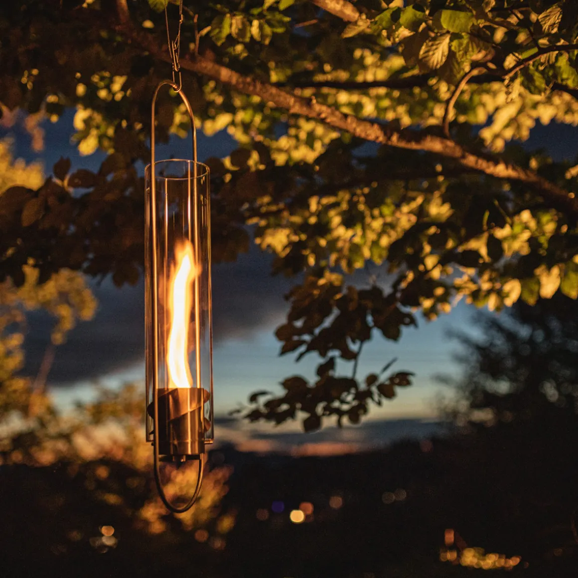 Höfats Spin 120 Hängefeuer & Windlicht, inkl. Bioethanol Brenngel