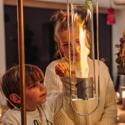 Höfats Spin 120 Hängefeuer & Windlicht, inkl. Bioethanol Brenngel