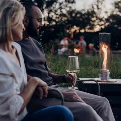 Höfats Spin 900 Tischfeuer & Windlicht, inkl. Bioethanol Flüssig-Brennstoff