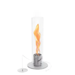 Höfats Spin 900 Tischfeuer & Windlicht, inkl. Bioethanol Flüssig-Brennstoff