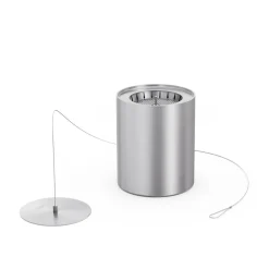 Höfats Spin 900 Tischfeuer & Windlicht, inkl. Bioethanol Flüssig-Brennstoff