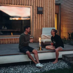 Höfats Spin 120 Tischfeuer & Windlicht, inkl. Bioethanol Brenngel