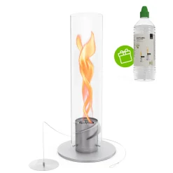Höfats Spin 1200 Tischfeuer & Windlicht, inkl. Bioethanol Flüssig-Brennstoff