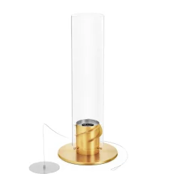 Höfats Spin 1200 Tischfeuer & Windlicht, inkl. Bioethanol Flüssig-Brennstoff