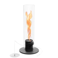 Höfats Spin 1200 Tischfeuer & Windlicht, inkl. Bioethanol Flüssig-Brennstoff