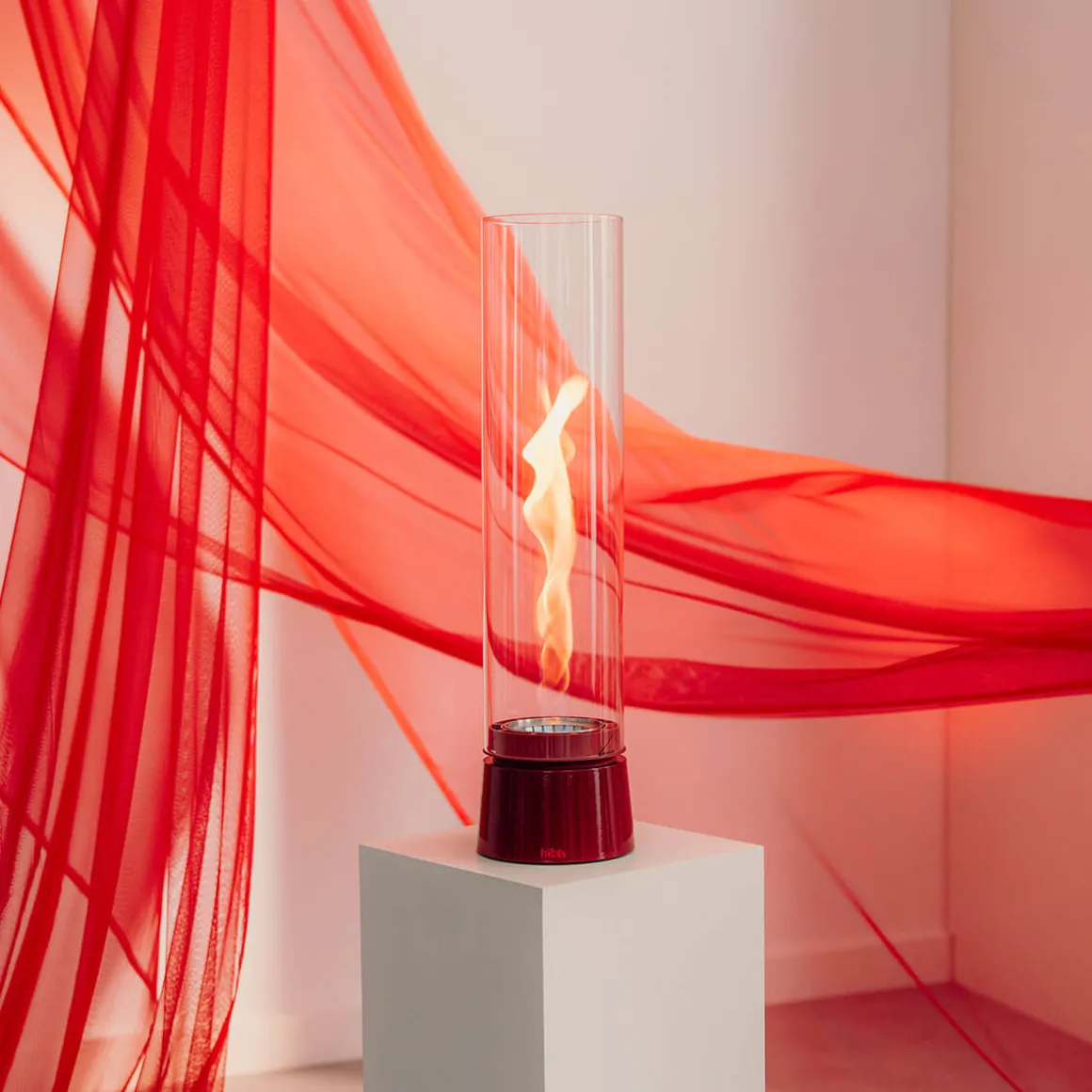 Höfats Spin air 1200 Tischfeuer & Windlicht, inkl. Bioethanol Flüssig-Brennstoff