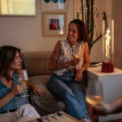 Höfats Spin air 1200 Tischfeuer & Windlicht, inkl. Bioethanol Flüssig-Brennstoff