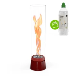 Höfats Spin air 1200 Tischfeuer & Windlicht, inkl. Bioethanol Flüssig-Brennstoff